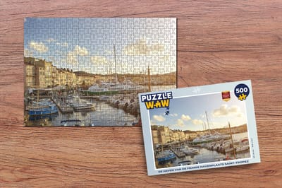 Puzzel De haven van de Franse havenplaats Saint-Tropez - Legpuzzel - Puzzel 500 stukjes