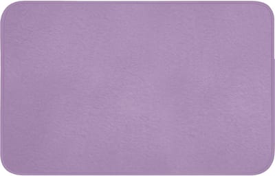 Badmat 80x50 cm - Antislip - Interieur - Paars - Kleuren - Paarse - Kleur - Effen - Badmatten voor badkamer - Badkamermat - Douchemat - Badkamer mat