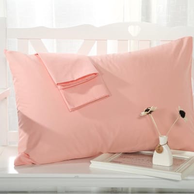1 taie d'oreiller en pur coton, taie d'oreiller décorative douce, taie d'oreiller de couleur unie, multicolore en option 48cmx74cm beige