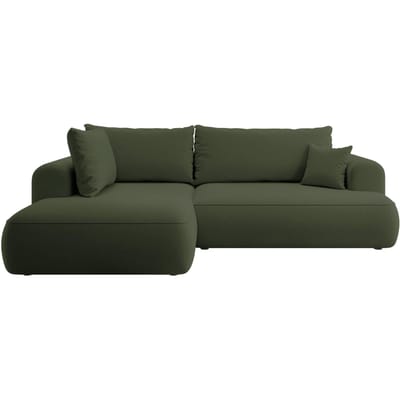 Hoekbank Philipa Big links velvet met slaapfunctie | Selsey Design
