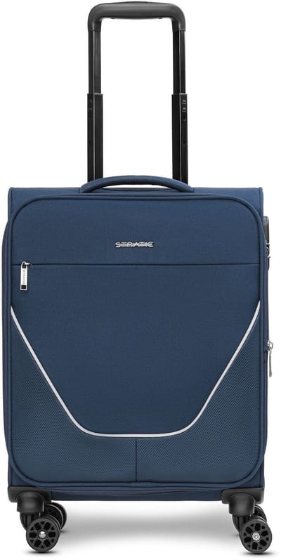Stratic taska 4 wielen Cabinewagen S 55 cm met uitbreidingsplooi - Zachte bagage - Combinatieslot - navy