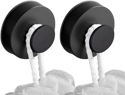 Dailygoods- Zuignaphaken 2 Stuks - Extra Sterk - Waterdicht - Herbruikbaar - Draagvermogen 3 kg - 65 x 33 mm - Zuignap