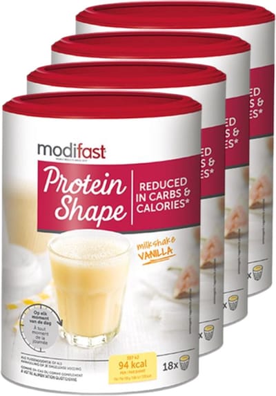 Modifast | Protein Shape Milkshake | Vanille | 4 stuks | 4 x 420 g