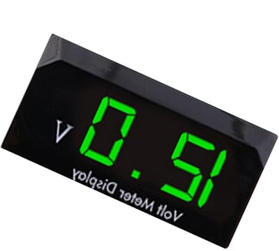 Digitale Spanningsmeter - Voltmeter Auto - Voertuig Controle - Waterdicht Ontwerp - 12 V - Groen Licht