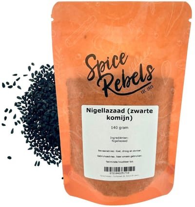 Spice Rebels - Nigellazaad (zwarte komijn) - zak 140 gram