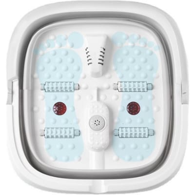 Elektrisch voetenbad Waterspa & voetmassage Voetenbad voor het weken van voeten, teennagels, enkels UK Plug wit