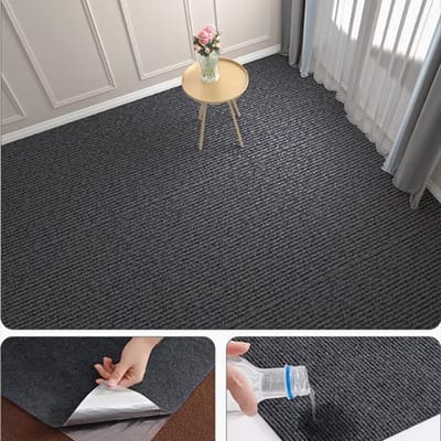 Effen Kleur Kamerdecoratie Zelfklevend Tapijt Woonkamer Trap Huisdecoratie Wateropname Slaapkamerkleed Badkamer Keukenkleed 40cmX300cm gray