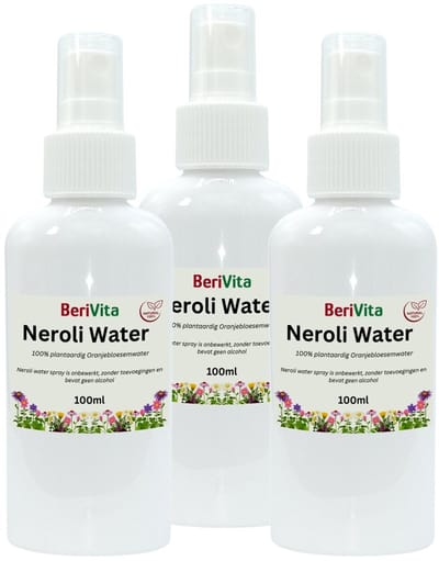 Oranjebloesemwater 3x100ml Spray - Puur - Hydrosol, Hydrolaat - Neroli Water