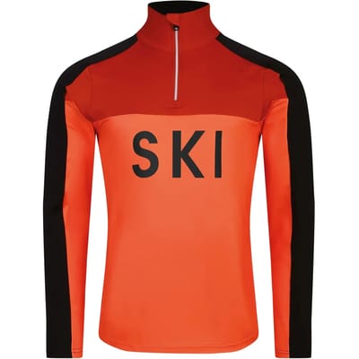 Dare2b Ski Core Half Rits Lange Mouw T-shirt Oranje XS Man