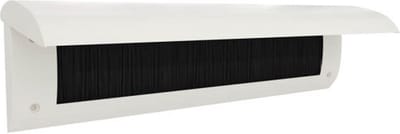 Brievenbusklep crème wit | Binnenbriefplaat crème wit | Brievenbusborstel crème wit met klep | door-line brievenbus deco