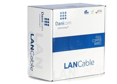 DANICOM CAT7 S/FTP 100 meter kabel op rol stug - LSZH (Dca) - Trekdoos - Internetkabel - Netwerkkabel - UTP kabel
