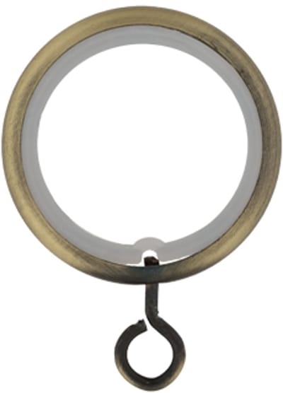 Gordijnringen met kunststof binnenring – Ø28mm – 10 stuks – brons