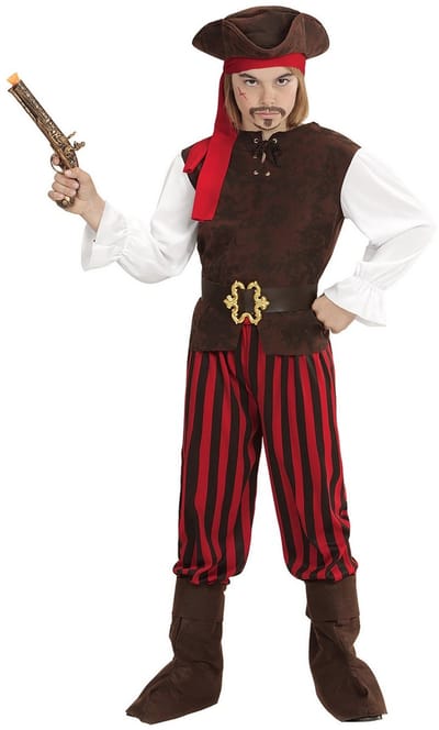 Caribische Piratenjongen Carlos Kostuum - Maat 140