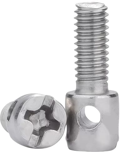 Meterkast Schroeven - Elektrische Kast Bevestiging - Kasten Beveiligen - Geperforeerde As - M4X16 100PCS - Zilver