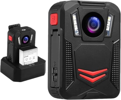 Mini Body Camera - Gedragen Camera - Veiligheid Opnemen - 2 Batterijen Inclusief - 2K Resolutie - Zwart
