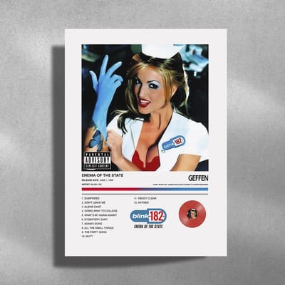 Blink-182 - Enema Of The State - Metalen Poster - 30x40cm - album cover