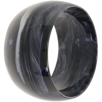Behave – Armband – Gemarmerd zwart – Acryl – Breed – Statement – Nikkelvrij