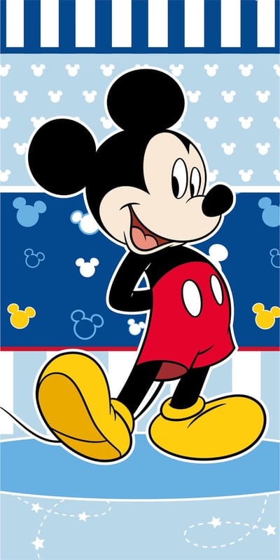 Disney Mickey Mouse Strandlaken Navy - 70 x 140 cm - Katoen