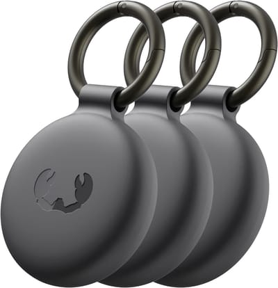 Fresh n Rebel Smart Finder | Airtag Tracker | Objectvinder | Sleutelhanger | Diverse kleuren | Apple & Android | Zwart | Set van 3