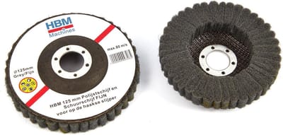 HBM 115 mm Polijstschijf en Schuurschijf FIJN voor haakse slijper