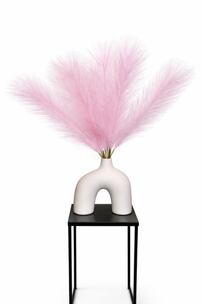 Roze Pampasgras Droogbloemen | Decoratieve Takken voor Vaas | Bohemian & Scandinavische Woonstijl