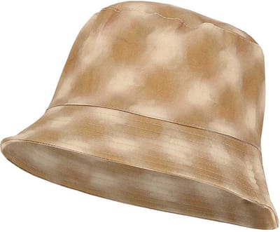 Sarlini - Bucket Hat - Vissershoedje - Hoed - Gevlekte print - Festival - Dames - Katoen - beige