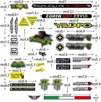 Motocross Stickers Set van 90 Stuks voor Helm, Motor, Mountainbike, Auto en Skateboard - Perfect voor Off-Road Avonturen