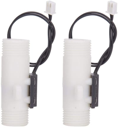 JHUBERS - Water Flow Sensor - Plastic - Dubbele Draad - Stabiele Prestaties - Water Circulatie - Schakelaar - Geschikt voor Watercontrole - Blauw
