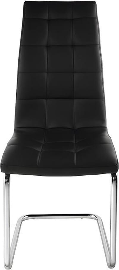 Vente-unique Set van 2 stoelen NADYA - Kunstleer - Zwart