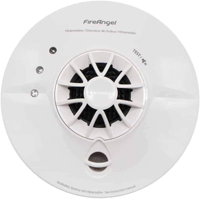 Hittemelder - Warmtemelder - Branddetectie - Snelle reactie technologie - 230V - Wit