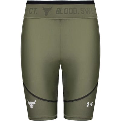 Under Armour Project Rock Dames Groen Fietsshort