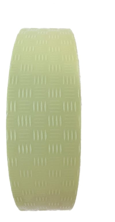 Lumi tape nalichtende anti-sliptape met traanplaatprofiel - Glow-in-the-dark (fotoluminescent) - 1000 cm x 25 mm x 0,70 mm- Anti-slip - Polyvinylchloride (PVC) - 0,70 mm - Voor binnen