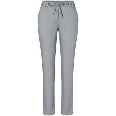 (6 stuks) KARLOWSKY Dames Modern Stretch Chino Broek - Staalgrijs - Maat: 34