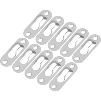 40 Stuks Zilverkleurige Metalen Sleutelgat Ophangers Bevestigingen voor Fotolijsten Ophangen Muur Binnen