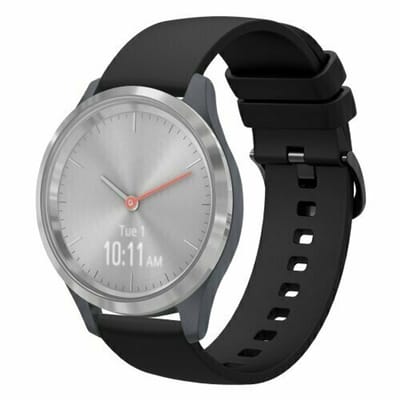 By Qubix - Soft siliconen bandje - Zwart - geschikt voor Huawei Watch 5 - 42mm