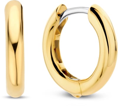 TI SENTO Dames Oorbellen - 925 zilver - Zilver geel verguld - 7812YS
