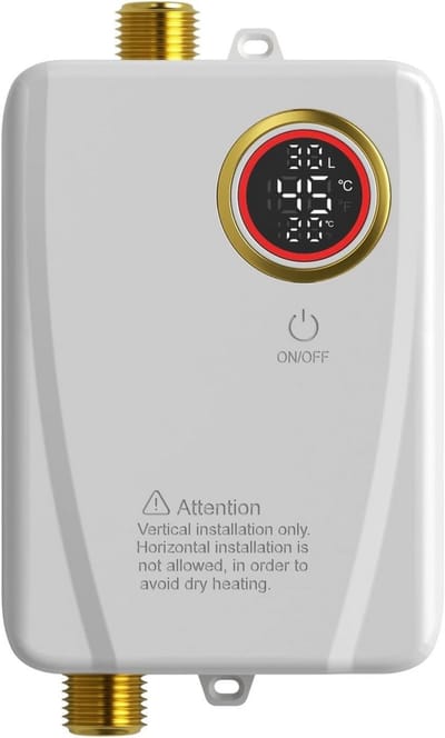 Directe Waterverwarmer - Mini Boiler - Direct Warm Water - LED Temperatuur Display - 3500 Watt - Wit
