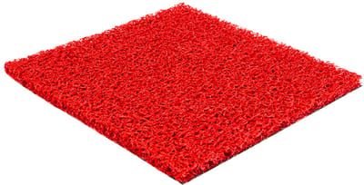 Deurmat antislip - Spaghettimat - rood - 500x120cm - Dikte 15 mm - Entreemat - schoonloopmat - Rode loper voor entree