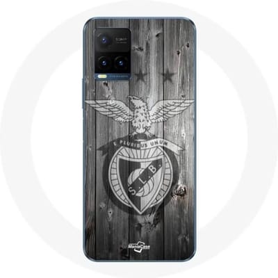 Vivo y21s 2021 slb benfica hoesje grijze achtergrond