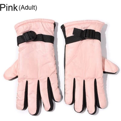 1 paire de gants d'hiver imperméables et chauds pour adultes et enfants, garçons et filles, mitaines de ski pour enfants, pour la neige et l'extérieur