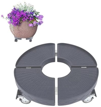 Ronde verstelbare plantenroller met 360 graden draaibare wielen - Draagkracht tot 300 kg