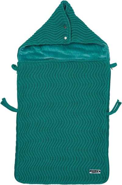 Baby Voetenzak - Baby Slaapzak - Veilig Vervoer - Universele Gordelopeningen - 82 x 40 cm - Emerald Green