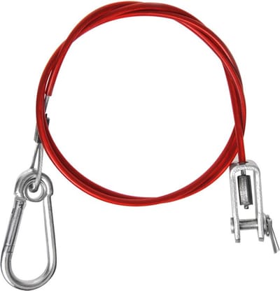 Breekkabel met gaffel voor geremde aanhanger - 1 meter - remkabel - vouwwagen - trailer
