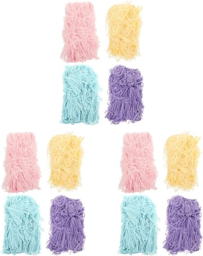 Versnipperd Papier - Papier Vulling - Cadeau Verpakken - 12 Pakken Inclusief - 9.43 X 5.11 X 1.57 Inch - Veelkleurig