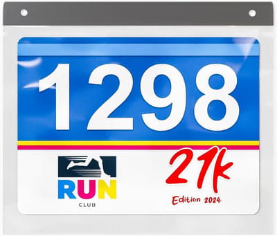 Bib Houders - Sleeves Beschermers - Wedstrijd Lopen - Duurzaam Vinyl - 20 Stuks - Transparant
