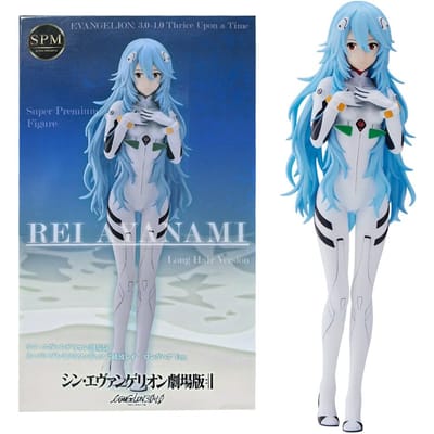 19cm Anime Nieuwe Theatrale Versie Finale Lang Haar Ayanami Rei Eva Figuur Actiefiguur PVC Modelpop Klassiek Speelgoed Cadeaus With box gray