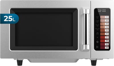 Magnetron Flat Interior - Magnetron Oven - Snel Garen - Geen Draaiplateau - 25 Liter - Roestvrij Staal