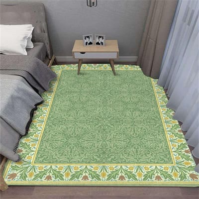 Donkergroen Bladerrijk Bloemen Tapijt voor Slaapkamer Vloerkleed Decor Woonkamer Bank Decor Vloerkleden Keuken Salontafel Vloermat Hal Vloerkleed 50X80CM