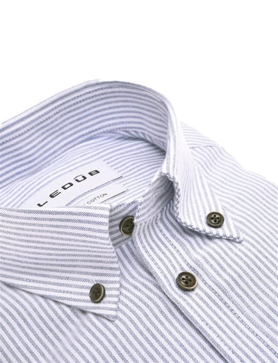 Zakelijk overhemd Ledub Modern Fit New blauw