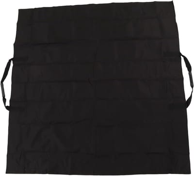 Tuinafvalzak - Bladopvangzak - Tuin opruimen - 2-in-1 mat en zak - 144x144 cm - Zwart